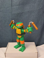 Teenage Mutant Ninja Turtles TMNT Stretch N Shout Michelangelo Talking Figure