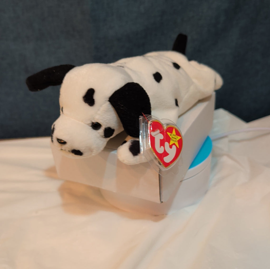Ty Beanie Baby Dotty the Dalmatian Dog 1996 PVC Pellets Mint with Tags MWMT