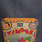 Vintage Discovery Toys Timber Wooden Block Stacking Game