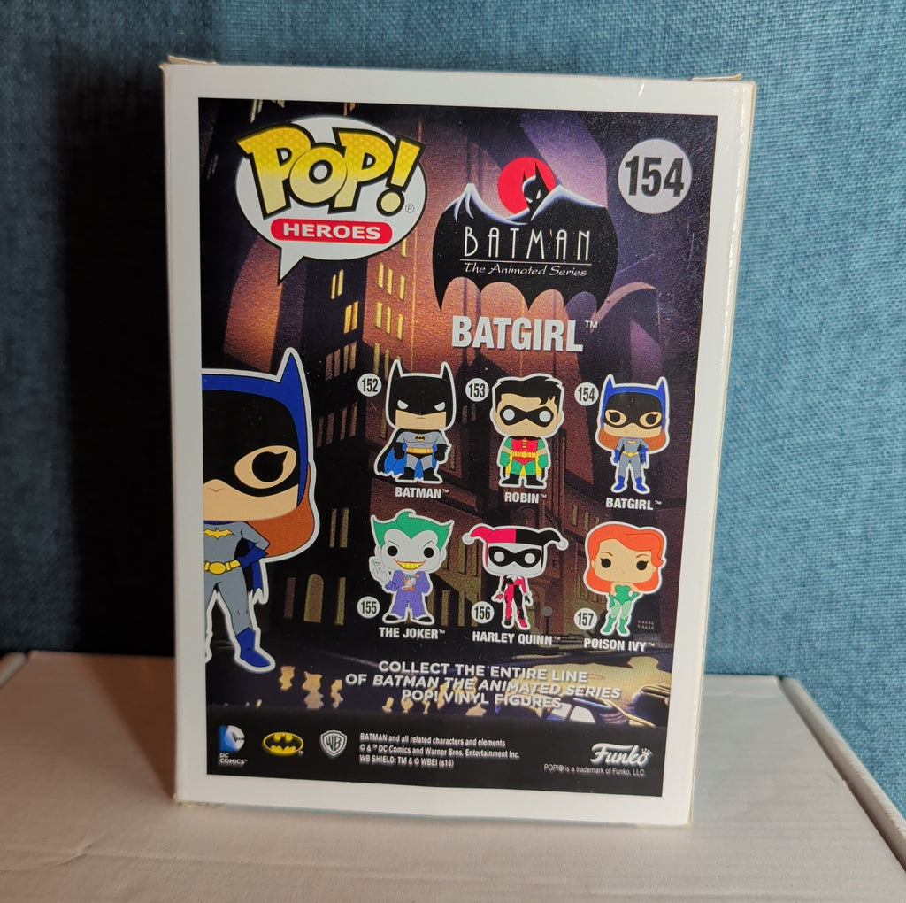 Funko Pop Heroes  Batgirl 154 Batman Animated Vinyl Figure NIB with Protector