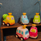 5Pc Pull Back Toy Car Set Toddler Kawaii Push Play