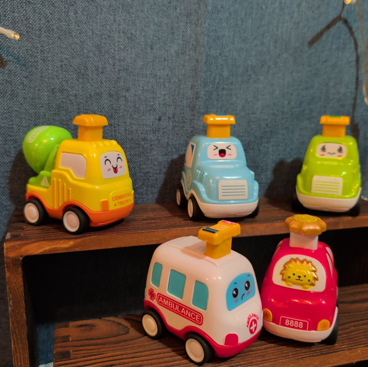 5Pc Pull Back Toy Car Set Toddler Kawaii Push Play