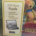 Vintage Lang Christmas Puzzle 500 pc Factory Sealed New Pop Up Easel Box 1982
