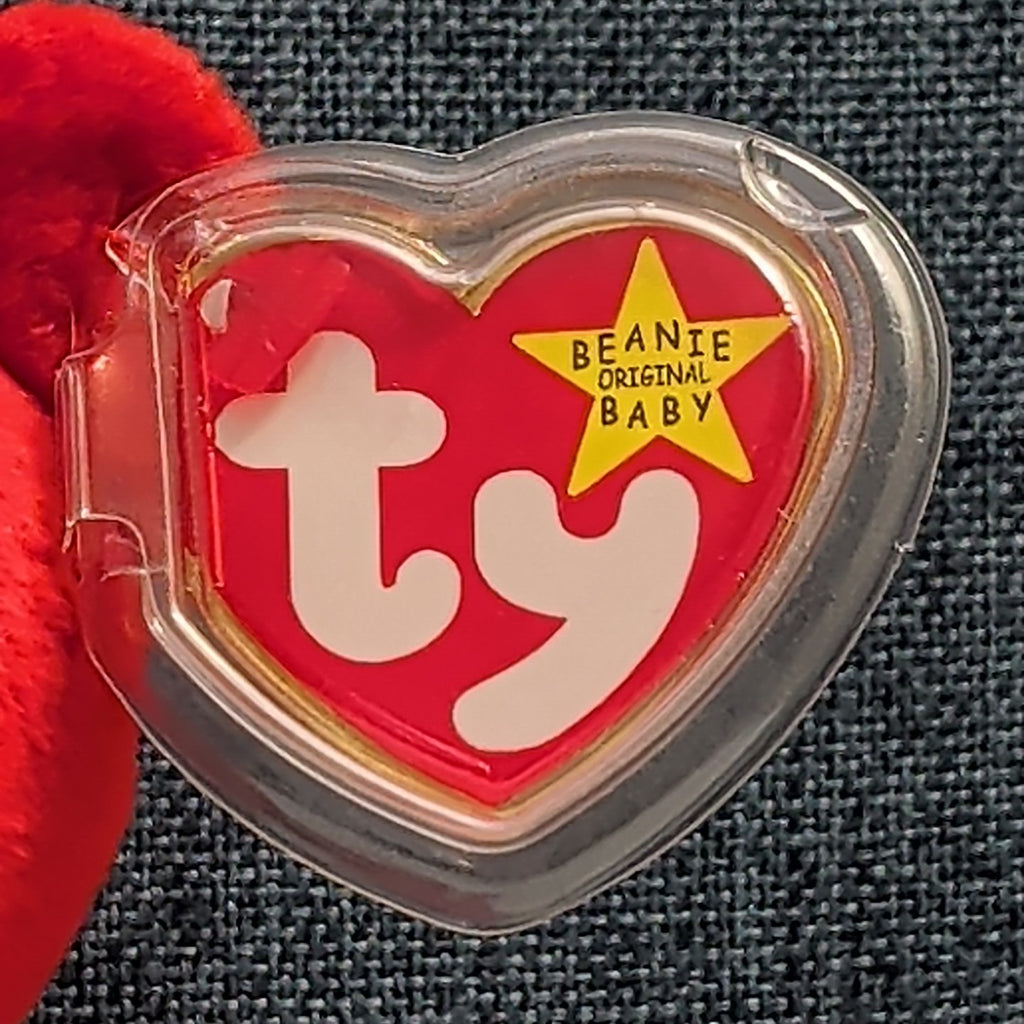 ​Ty Beanie Baby Osito Mexico Red Bear 1999 Retired Flag Chest Mint Tags 04244
