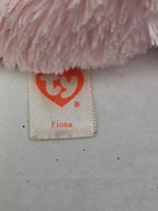 Ty Beanie Boos Fiona Pink Cat Plush | Glitter Eyes & Gold Feet | 6-9"