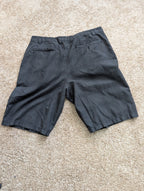 O'Neill Men's Hybrid Flat Front Shorts Size 34 Black Micro Plaid Stretch Chino