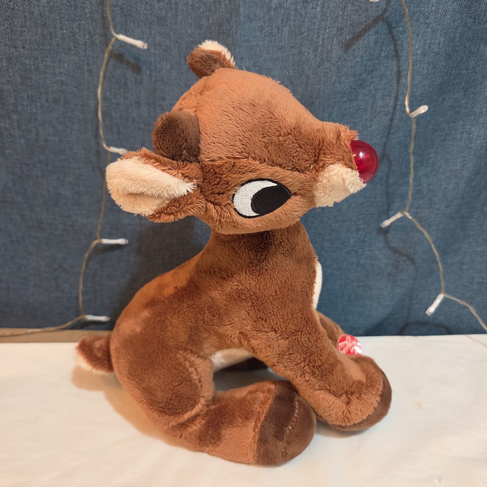 Dan Dee Rudolph Red Nosed Reindeer 15" Plush Light Sings