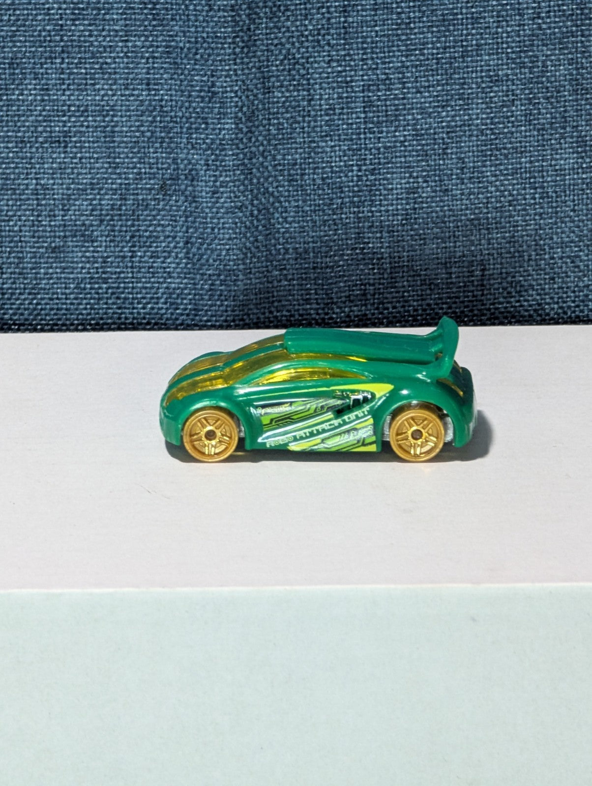 Hot Wheels Technetium Green Diecast Car | Nitrobot Attack Set Exclusive | Track
