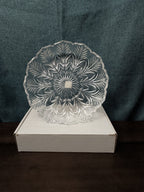 Fifth Avenue Crystal Portico 2 Pc Cracker Condiment Serving Set Lead Crystal NOB