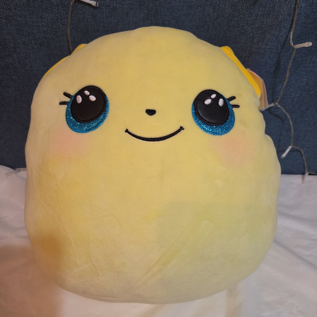 TY Squish-a-Boos Buttercup 10in Yellow Bear Plush Pillow 2021 NWT