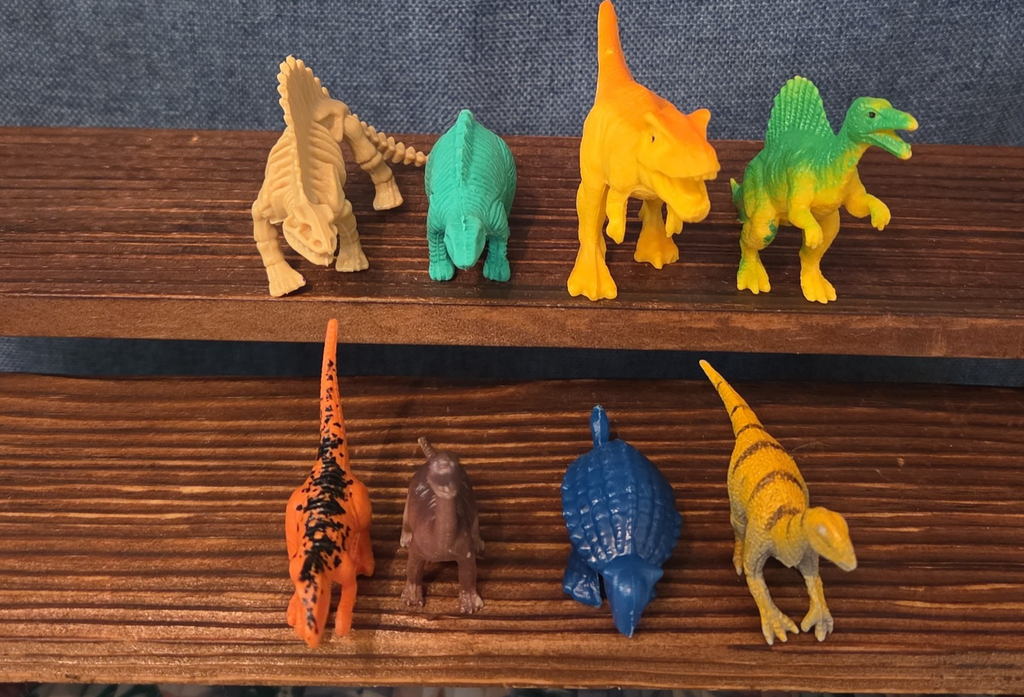 Mini Plastic Dinosaur Figure Lot 8 Prehistoric Toys