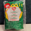 Ty Teenie Beanie Baby Spike the Rhinoceros #11 McDonald’s 2000 Sealed New Retire