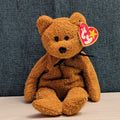Ty Beanie Baby Fuzz Bear 1999 Retired MWMT P.E. Pellets Holographic Tag Vintage