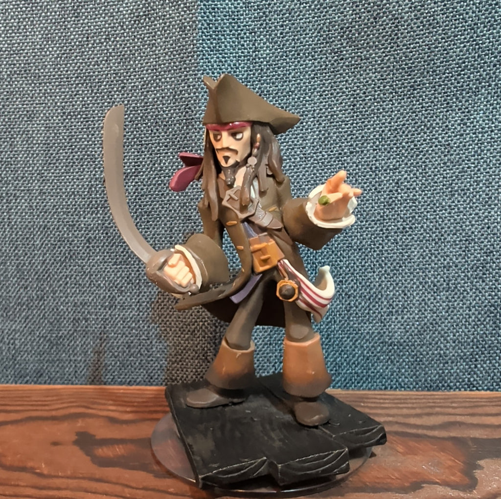Disney Infinity 1.0 Pirates Jack Sparrow Barbossa Figures Loose