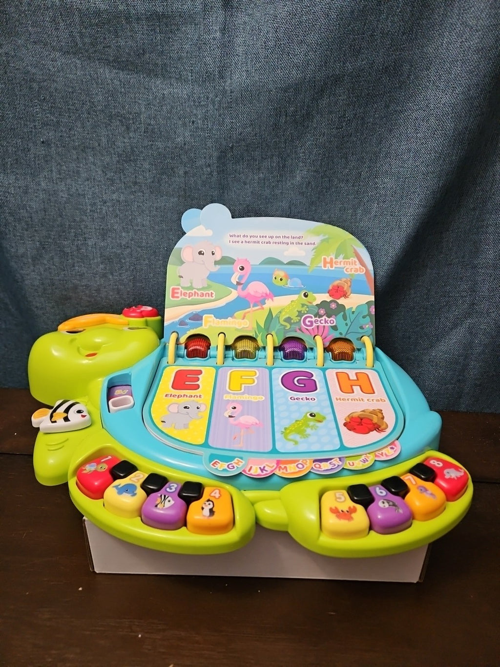 VTech Touch & Teach Sea Turtle | Interactive Learning Book Toy | Phonics & Music