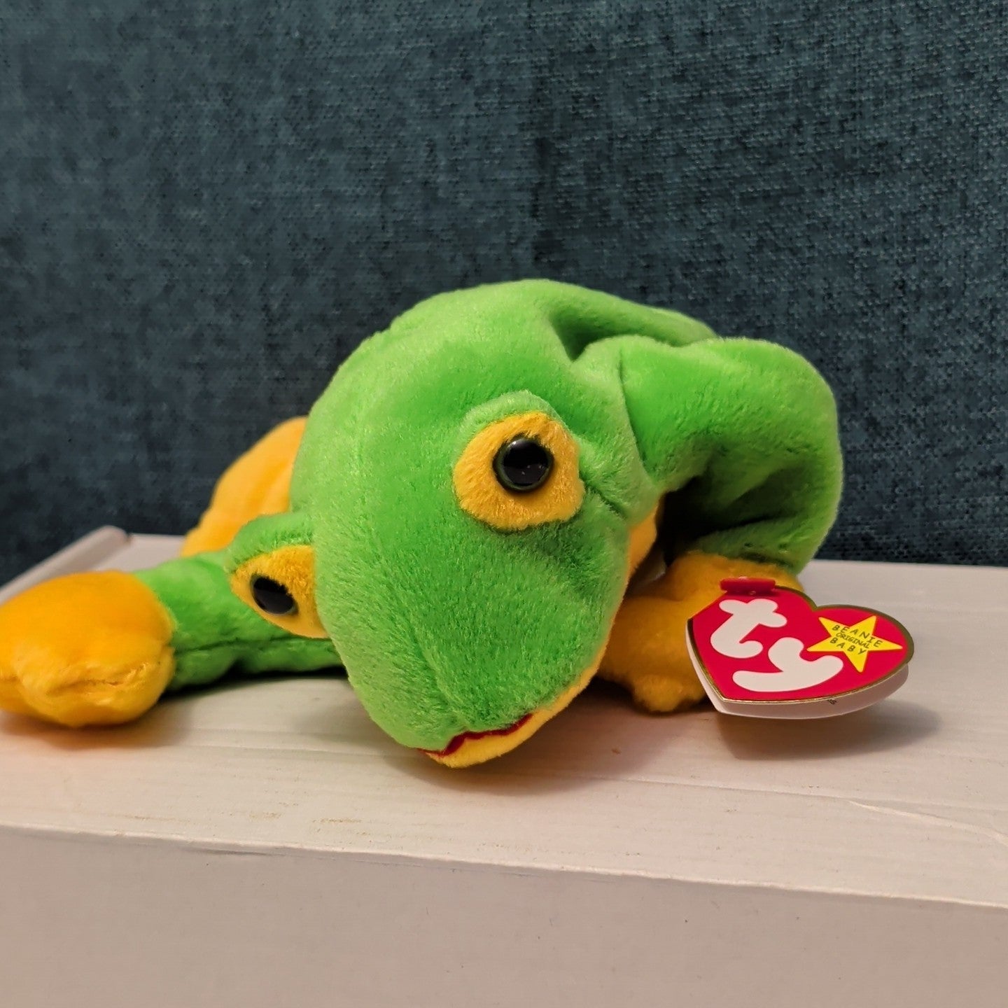 TY Beanie Baby SMOOCHY the Frog 1997 | MWMT Mint Tags | Retired Felt Mouth