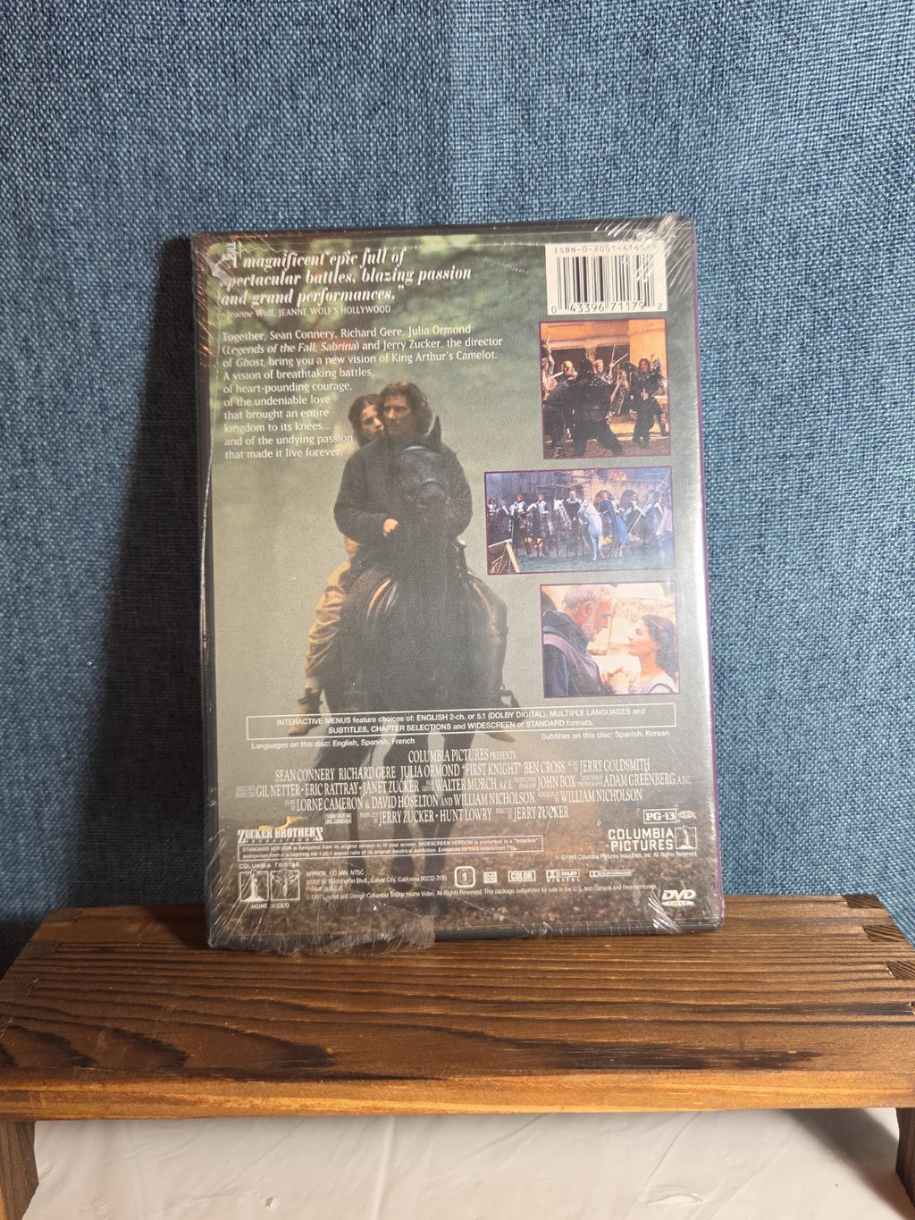 First Knight (DVD, 1995) Sean Connery, Julia Ormond, Richard Gere WS/FS NEW