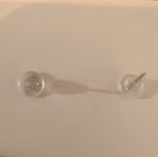 Pink Bow Pearl Drop Earrings Gold Plated Bowknot Cute Elegant Dangle Studs Gift