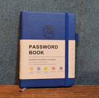 Password Book Internet Logbook Organizer Alphabetical Tabs Blue 4x5"