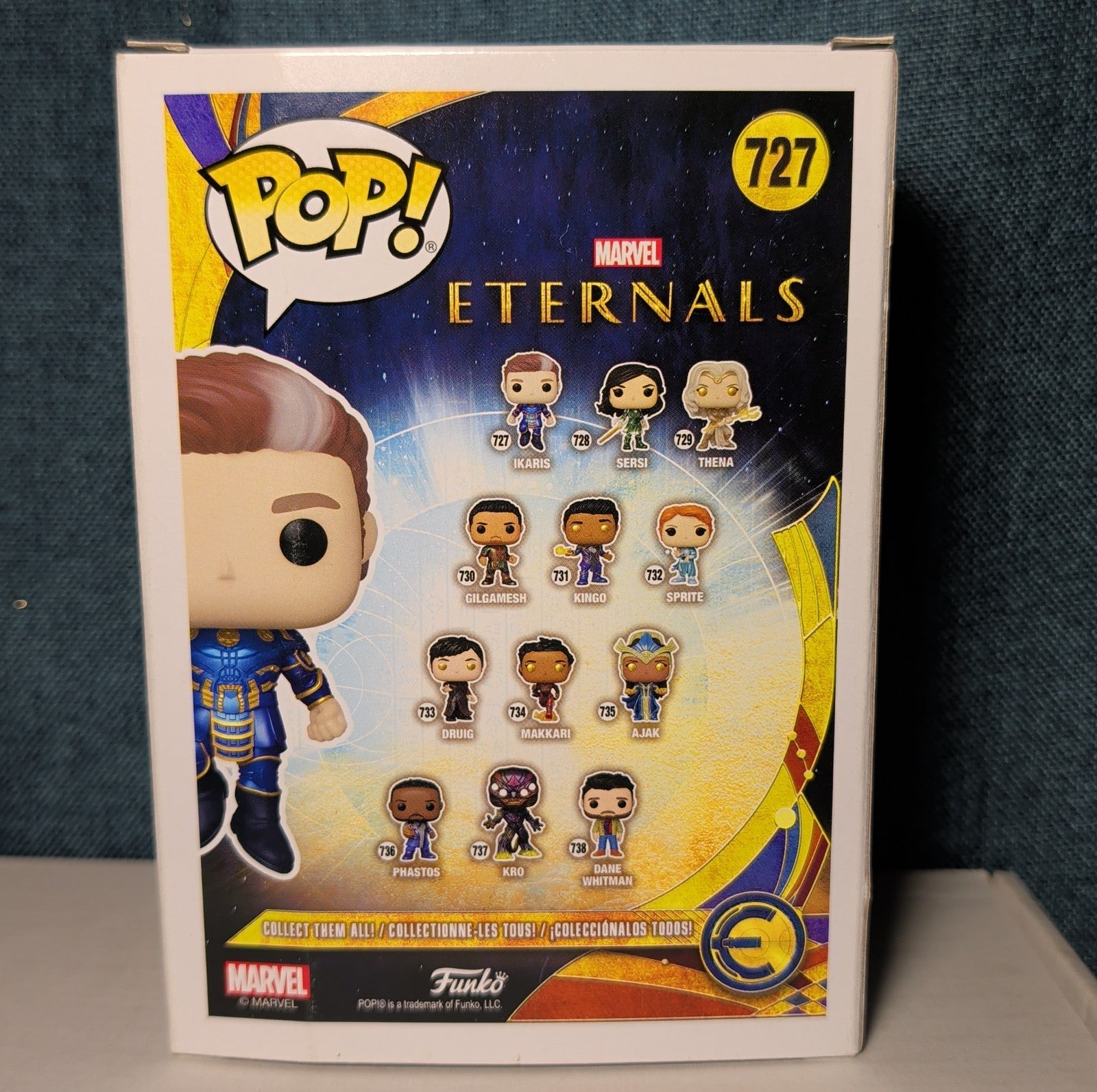 Funko Pop Ikaris 727 Marvel Eternals Vinyl Bobblehead in Box with Protector