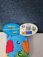 Cats vs Pickles Stitches #503 | Fuchsia Series Bean Plush | Blue Patchy Cat