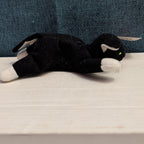 Ty Teenie Beanie Baby Zip Black Cat McDonald's Vintage #10 TAG CREASE/RIP