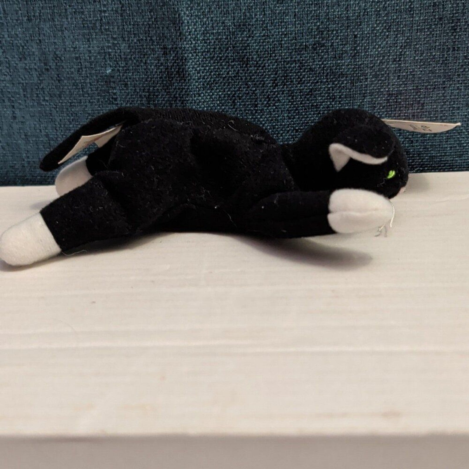 Ty Teenie Beanie Baby Zip Black Cat McDonald's Vintage #10 TAG CREASE/RIP