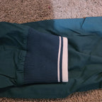 1/4 Zip Pullover Green Jacket Retro Slouchy Size S Casual Windbreaker