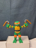 Teenage Mutant Ninja Turtles TMNT Stretch N Shout Michelangelo Talking Figure