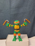 Teenage Mutant Ninja Turtles TMNT Stretch N Shout Michelangelo Talking Figure