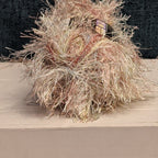 Lion Brand Fun Fur Prints Yarn 1 Skein Sandstone 225 Made in Italy Eyelash NOS
