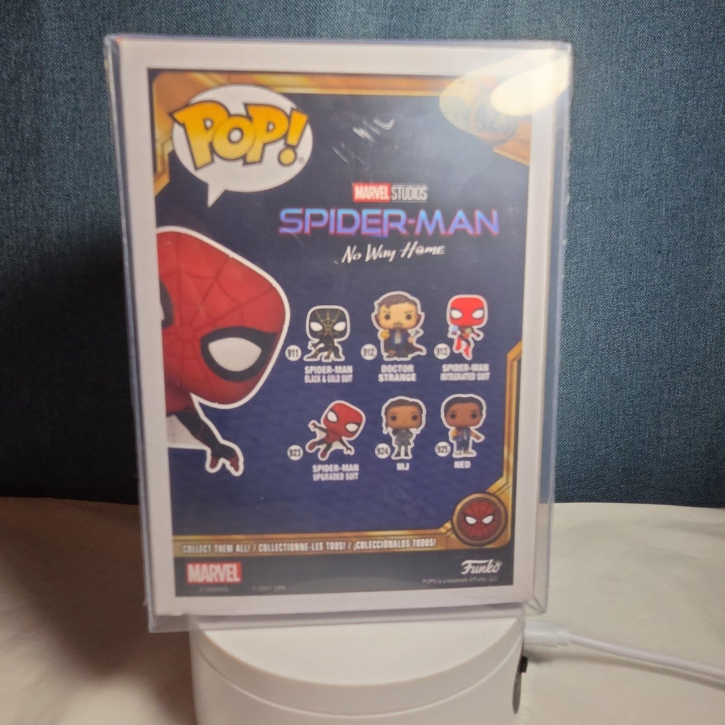 Funko Pop Marvel Spider-Man 923 Upgraded Suit No Way Home in Box with Protector