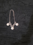 Silver Tone Chunky Crystal Bib Statement Necklace
