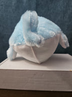 Blue Narwhal Plush Ball Toy 8.25" Inflatable Bouncy Stuffed Animal Sensory Play