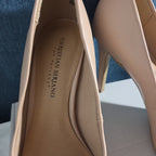 Christian Siriano Nude Heels Pumps 8.5 Pointed Toe Dress Casual Used