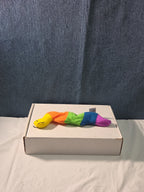 Ty Beanie Baby Inch the Inchworm 1995 Rainbow Plush Yarn Antennae Clean NO TAG