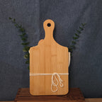 Natural Wood Charcuterie Board 6Pc Farmhouse