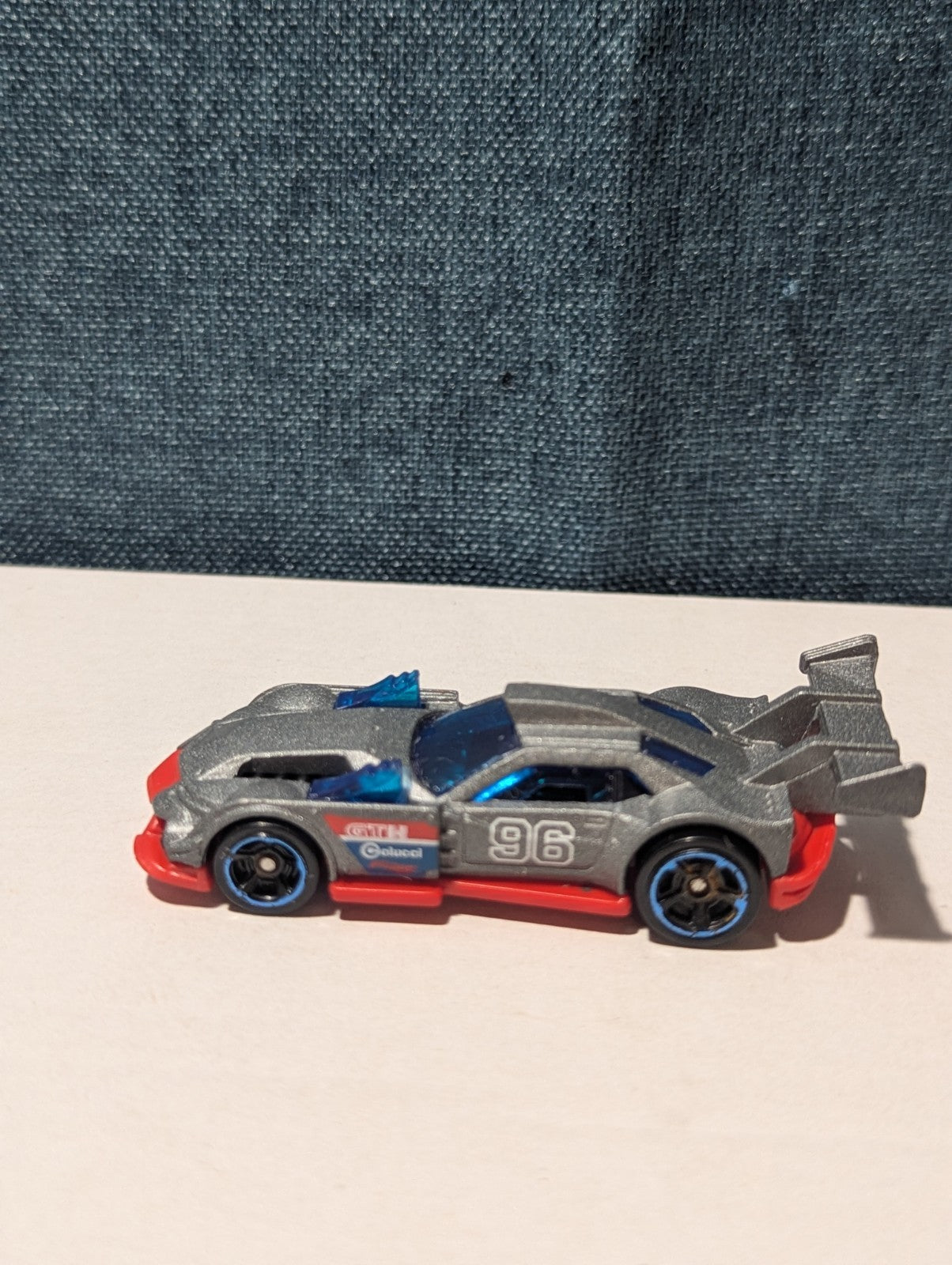 Hot Wheels GT HUNTER 2014 First Edition Night Burnerz #96 Silver Loose | Good