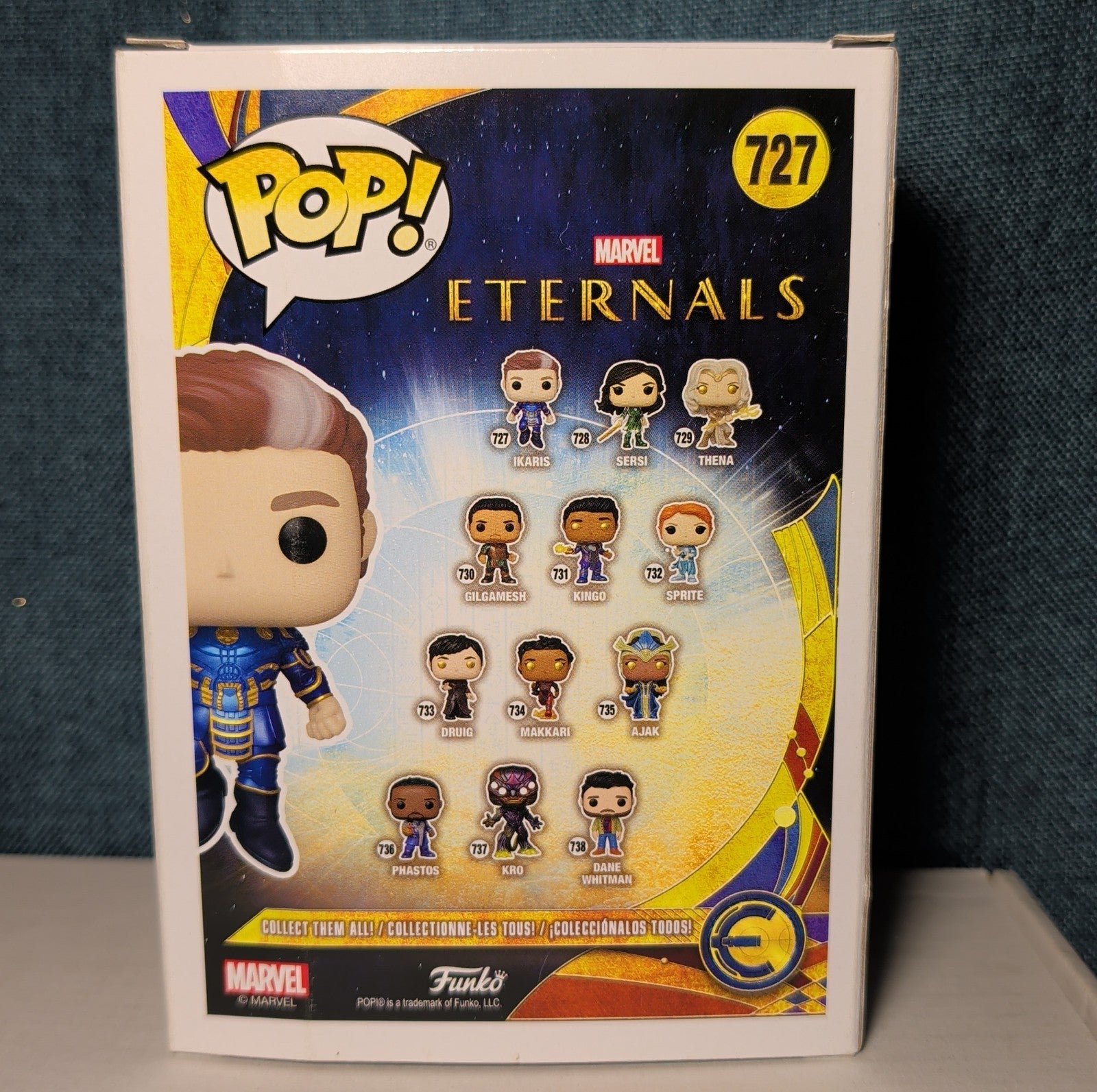 Funko Pop Ikaris 727 Marvel Eternals Vinyl Bobblehead in Box with Protector