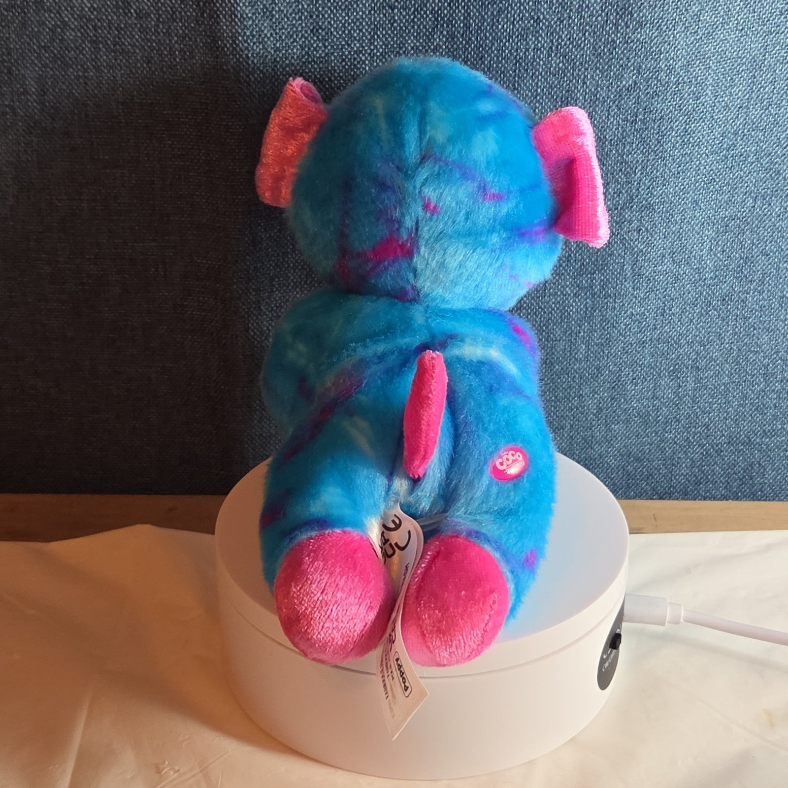 Zuru CoCo Surprise Neon Cone Poppy The Dog Blue & Pink Plush W/ Surprise Inside