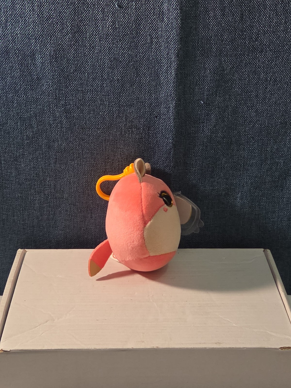 TY Roxie the Fox Squish-A-Boos Mini 3" Clip Plush MWMT with Tag Protector NEW