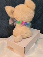 Ty Beanie Boos Chewey Chihuahua Rainbow Collar Gold Glitter Eyes 6" Plush