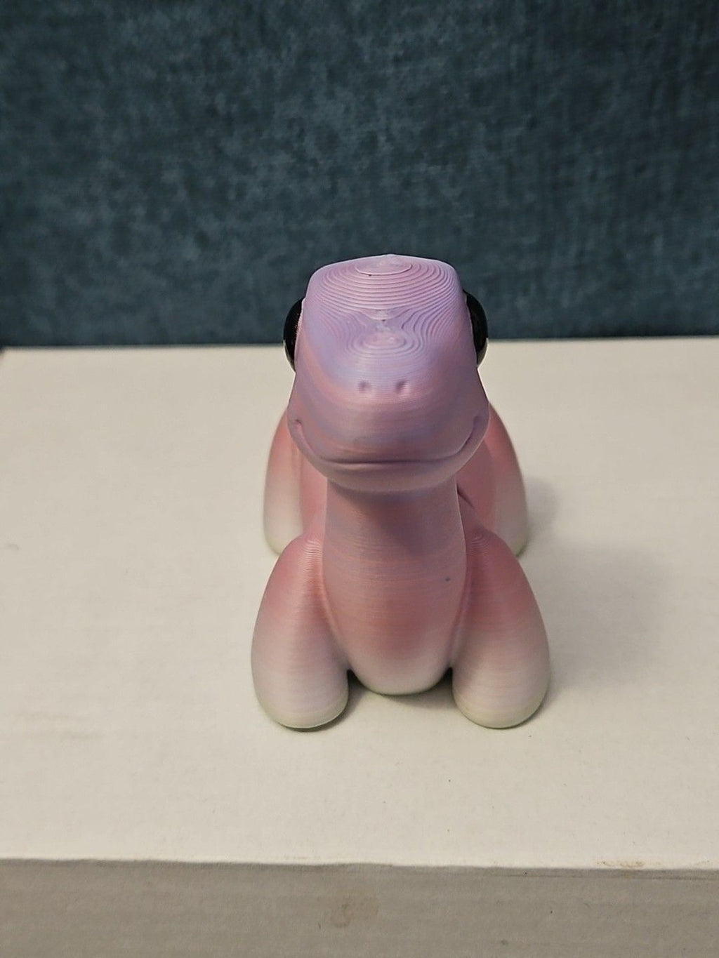 Mini Articulated Brontosaurus Fidget Toy | 3D Printed Dinosaur | Pink Purple