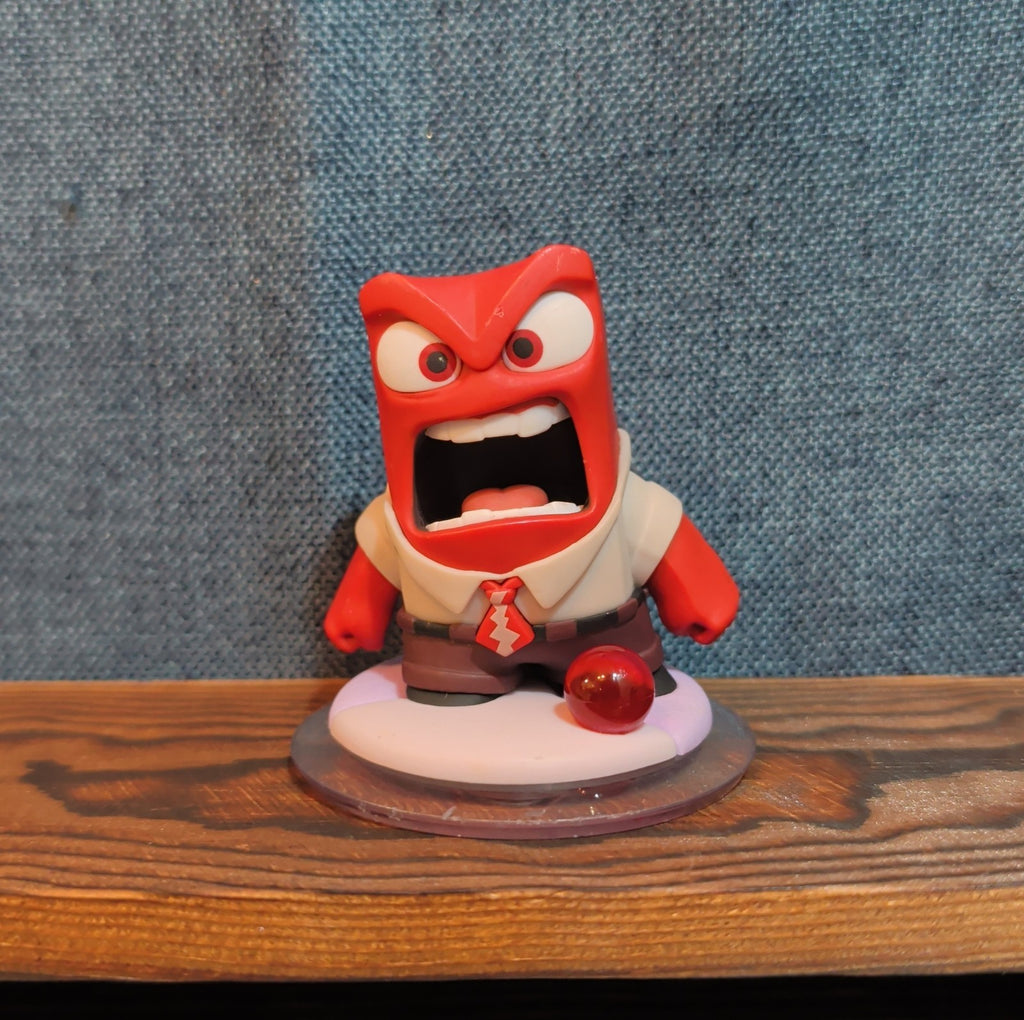 Disney Infinity 3.0 Inside Out Joy & Anger 2 Figure Lot PVC Loose