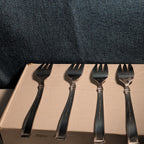 Set of 4 Hampton Silversmiths PORTFOLIO Glossy Salad Forks | 18/0 Stainless 208