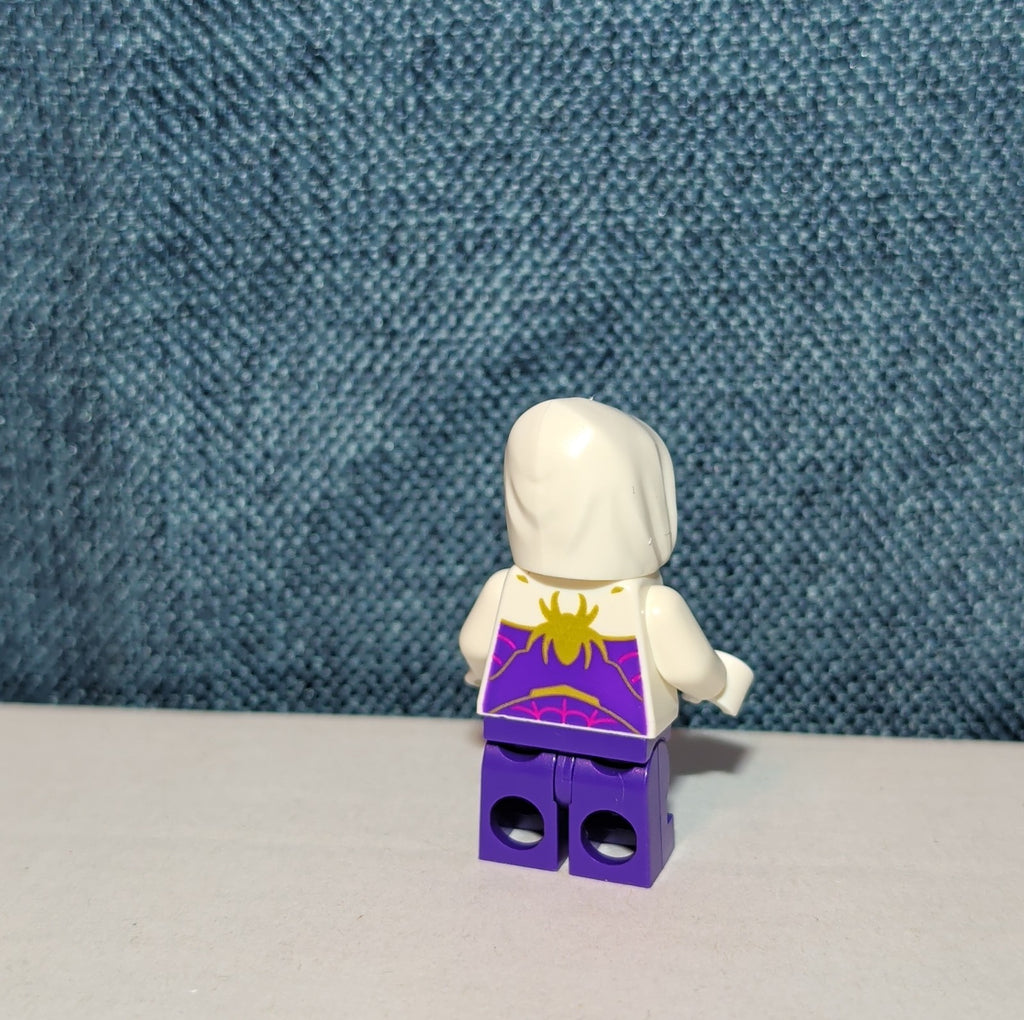 LEGO Marvel Ghost Spider Minifigure Gwen Stacy Kids Custom Sitting Toy Used