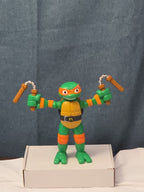 Teenage Mutant Ninja Turtles TMNT Stretch N Shout Michelangelo Talking Figure