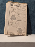 Simplicity 8953 Child's Formal Dress Pattern Flower Girl Wedding Sz 4-8 UNCUT 04