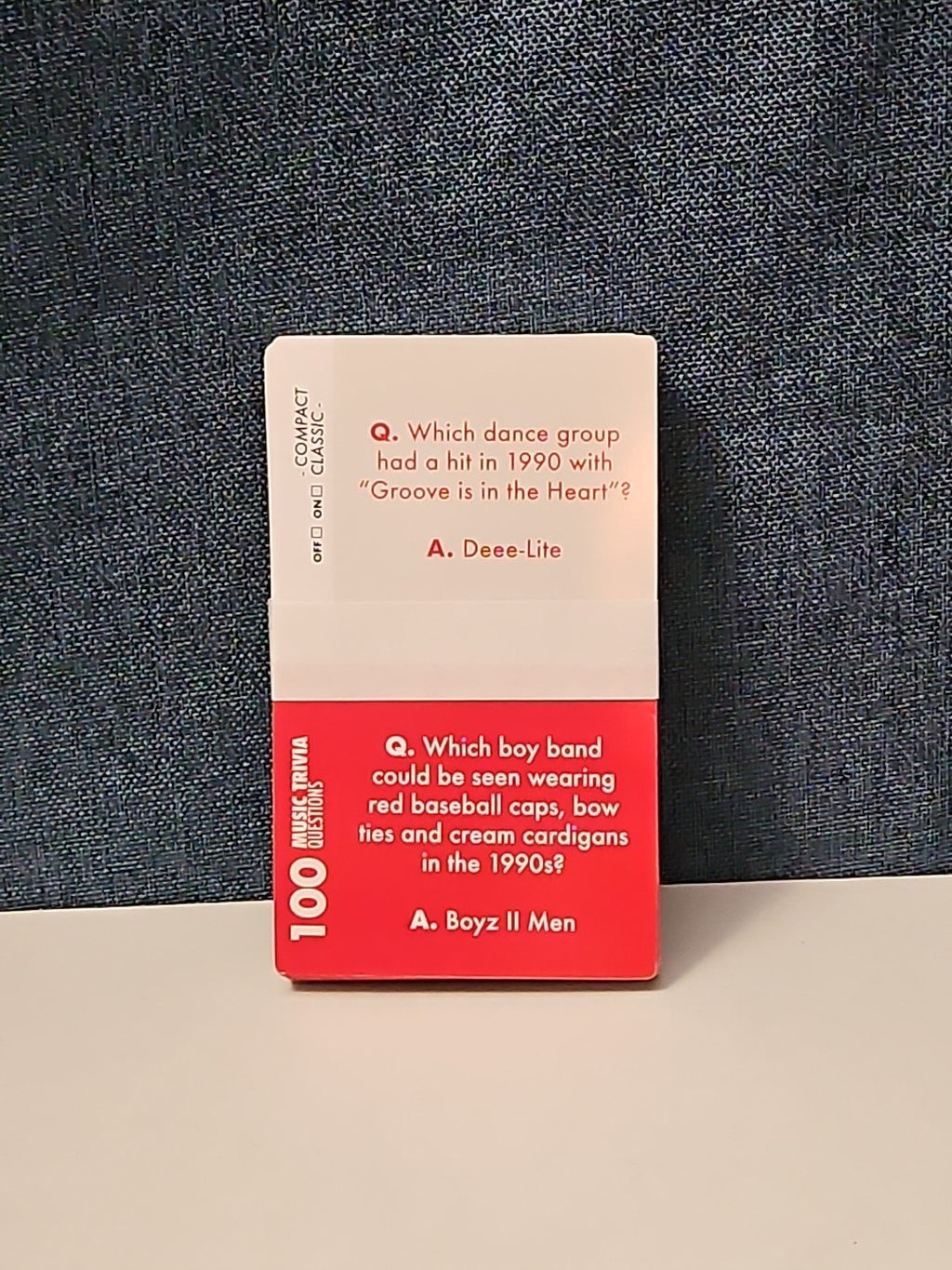 Professor Puzzle Music Trivia Game | Retro Cassette Tape Design | 100 Questions
