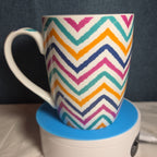 Mud Pie Francesca's Teacher Quote Mug Colorful Chevron 2012